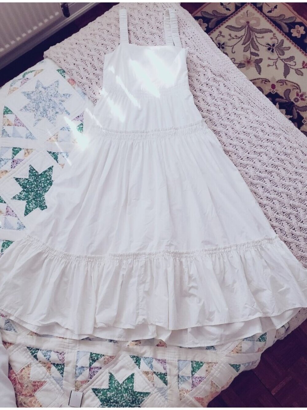 COUNTRY ROAD White Pleated Country Maxi Dress